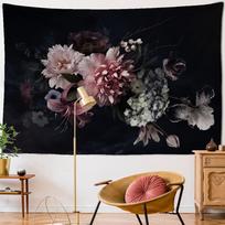 Psychedelic Flower Tapestry Wall Hanging Magic Bohemia Style Hippie TAPIZ Mandala Dormitory Room Home Decor 100X70CM
