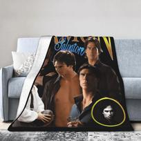 Damon Salvatore Blanket Quality Super Soft Bedding Throws Autumn Boy Girl Couch Chair Sofa Bed Funny Bedspread Size: 75*100cm, Weight: 230 GSM