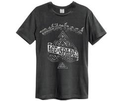 Amplified Tshirt Motrhead Ace Of Spades Charcoalunisexs New 1980 S