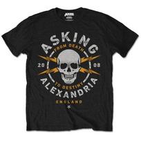 Asking Alexandria Skull Logo Tshirt New Merch Black Tshirt L