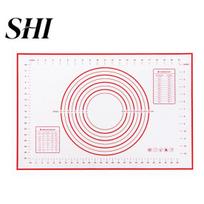 Baking Sheet Cushion Non-stick with Scale Pads Silicone Kneading Rolling Dough Mat 29x26cm