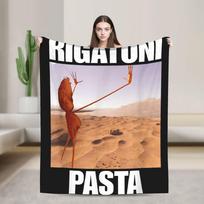 Marcus The Worm Rigatoni makaronų pledas Kelioninis biuro pledas ant sofos kėdės sofos lovos Šiltas minkštas individualios kokybės lovatiesė 75X95CM