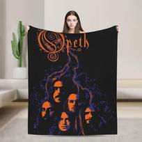 Opeth grupės flanelinis pledas Šiltas minkštas pledas namų dekoravimui Dekoratyvinė estetiška lovatiesė sofos lovos užvalkalas 75X95CM