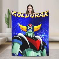 Goldorak animacinis pledas Pikniko flanelinis patalynės užtiesalas Laukiantiems Super šiltas Individualizuotos kokybės lovatiesė Dovana 75X95CM