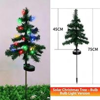 Solar RGB Christmas Tree Decoration Lights New Year Outdoor Garden Courtyard Atmosphere LED Plug-in Lights Xmas Decor 1pc