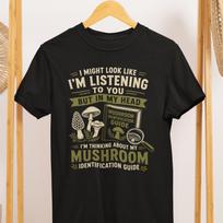 Mushroom Identification Guide T-Shirt, Funny Forager Tee, Fungi Lover Gift 3XL