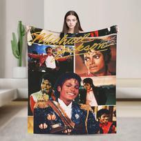 MJ Pop Karalius Michaelis J-jacksonas Antklodė Kokybiška Šilta Minkšta Mėtoma Antklodė Rudens Kelionės Sofa Kėdė Juokinga Lovatiesė 75X95CM
