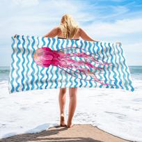 Sea Turtle Microfiber Beach Towel Oversized Quick Dry Sand Free Bath Towels Large Lightweight Swimming Blanket Swimwear Unisex 50x100cm