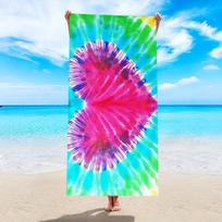 1pc ultra-fine fiber dinosaur sloth tennis printed beach towel, suitable for camping, beach, swimming essential beach towel 150x75cm