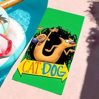 C-CatDog-S Towel Microfiber beach towel, quick-dry, sand-free, ultra-fine fiber, super soft. 100X50CM