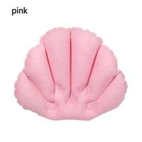 Neck Support Fan-shaped Inflatable Spa Cushion Bath Pillow Pillow Bathtub rožinė