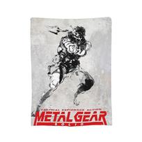 Metal Gear Solid Blanket Coral Fleece Plush Printed Multi-function Thin Throw Blankets for Bedding Bedroom Rug Piece Size: 75*100cm, Weight: 230 GSM