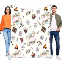 Dungeons and Dragons Blanket Soft Cozy Throw for Gamers Roll with Pride Lightweight Bed Sofa Decor Birthday Gift for RPG Fans Size: 75*100cm, Weight: 230 GSM