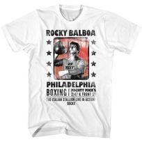 Rocky Posterish balti unisex marškinėliai S