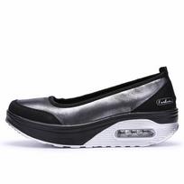 Shallow rocking shoes, sports shoes, muffin single shoes 36 juoda