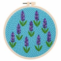 Diy Punch Needle Embroidery Starter Kits Daisy Lily Floral Sewing Kit Funny Easy Punch Needle Kits For Beginner DIY Needlework