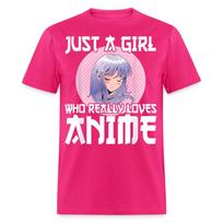 Sexy Ecchi Girl Lewd Waifu shirt Just a Girl who really loves ANIME T-Shirt XXXXL