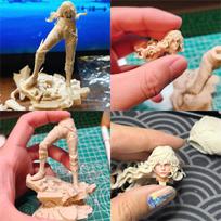 9cm/15cm/19cm/25cm Grieffith Berserk 3D Printed White Figurines DIY Painting Miniatures Figurines Collection Models 90mm
