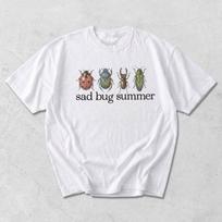 Sad Bug Summer Shirt | Vintage Beetle Insect Graphic Tee | Funny Cottagecore Gift for Bug Lover, Entomology Fan 3XL