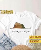 Le Petit Prince Shirt, Ceci N'est Pas Un Chapeau Shirt, Children's Book Shirt, Library Lovers Shirt, Little Prince Shirt, Magritte Shirt XL