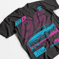 Initial D T shirt Itsuki Fujiwara Anime Manga Movie SporT shirt Tee All Size S