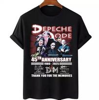 Depeche Mode Shirt, Depeche Mode 1980-2025 Shirt, Depeche Mode 45 Years Shirt S