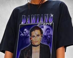 Damiano David T-Shirt retro Maneskin movie shirt, Retro Eurovision, Victoria, zitti e buoni movie sweaT-Shirt, Gossip crewneck, T-Shirts XL