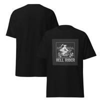 Hell Rider Grim Reaper Motorcycle Vintage T-Shirt Design – Custom Biker Apparel S
