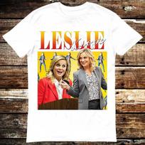 Leslie Knope Parks & Rec TV Show Homage Retro 90s T Shirt Meme Gift Funny Tee Vintage Style Aesthetic Unisex Gamer Cult Movie Music 6080 2XL