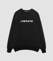 Vibrate Basic Logo Nubim Sweat Shirt (Black) Black/L