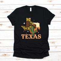Texas Sunflower Cactus Apparel, Texan T-Shirt, Women's Shirts, Unisex Tees, T-shirts, Kids' & Baby Wear L