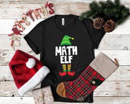 Math Elf Christmas T-Shirt Teacher Funny, Tank Top, T-shirt, T-shirt,T-shirt, Child Kids T-shirt, Apparel Gift M