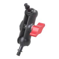 17mm Ballhead 1/4 20 Male Screw Adapter Adjustable Mounting Clamp For DSLR Cameras Aluminum Alloy High Stability