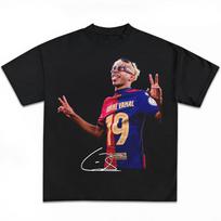 Football Player Lamine Yamal Shirt: Vintage Graphic Print, Retro Soccer Star Tee, Football Legend T-Shirt, World Cup 2026 S