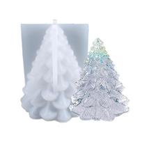 3D Christmas Tree Candle Silicone Mold Epoxy Resin DIY Jewelry Making Tools