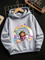 DJ Catnip Gabby's Dollhouse Hooded Sweatshirt Kids Summer Cute Crewneck Street 3-14 Years 100