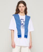 Cargo Bros For Woman Striped Layered Knit Cape (Blue) Free