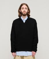 Cargo Bros Boucle Open Cara Knit (Black) Free
