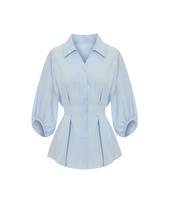 Page Flynn Balloon Pintuck Ribbon Blouse_S6Bbl004A Ivory/Free