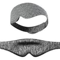 New Arrival 3D Memory Foam Eyemask Adjustable Velcro Strap Dark Circles Prevention Custom Option Knit Fabric Contoured Design