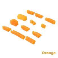 5set 65pcs Universal Cover Anti Dirty Silica Gel Dust Plug Laptop Dustproof Stopper oranžinė