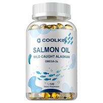 Coolkin - Alaskan Salmon Oil Capsules - Omega-3, EPA & DHA - Heart, Brain, Joint, and Skin Health 120*1
