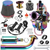 US Shipping VM22 Carburetor Exhaust Pipe Muffler Stage 2 Kit for Predator 212cc 224cc 196cc Engine Mini Bike Go Kart
