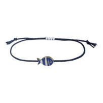 Nauja spalvinga laimės žuvies pintinė apyrankė moterims, daugiaspalvė, miela, bohemiška, reguliuojama apyrankė, draugystės papuošalas A6