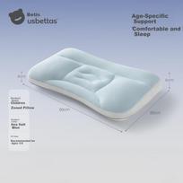 Betis Children's Pillow 3-8 Years Neck Support Zone Baby Growth Pillow Four Seasons Kindergarten Pillow H2 Section Sea Salt Blue
