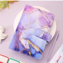 Hot Sale Notebook 6 Rings Spiral Business Planner Work Agenda Budget Binder Color PU Leather Cover A6 Binder Budget Planner (Purple,5.1*7.48 in&A6) violetinė