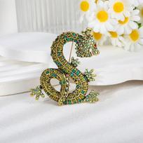 Weiman Vintage Multi-Color Dragon Brooch for Men and Women Funny Alloy Accessory for Wedding Party Clothes for Children Styling auksas