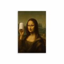 Dark Academia Decor Poster Mona Lisa Bathroom Art Prints Funny Gothic Bathroom Art Dark Humor Wall Art Bathroom Toilet Decor 21X30CMNo Framed