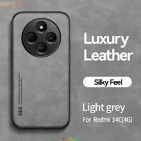 Sockproof Case  Protective Cover Magnetic Car Holder Phone for Redmi 14C 4G Coque Fundas Capa Redmi 14C 4G šviesiai pilka spalva