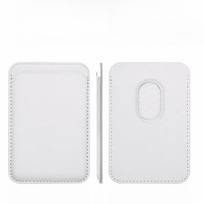 For Magsafe Magnetic Leather Wallet Case For iPhone 12 13 14 15 16 17 Pro Max Card Holder with Magnet Covers 131-White